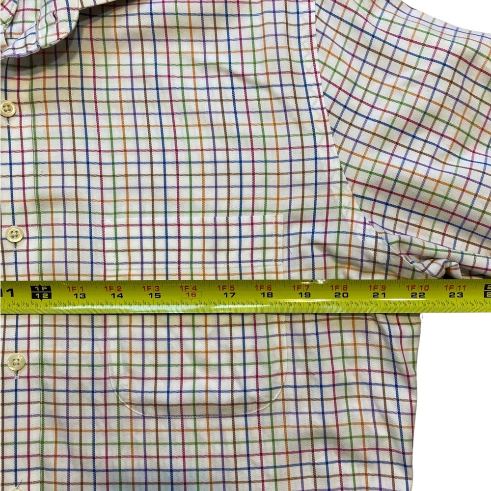 Peter Millar Button Up Multicolor Check Nanoluxe … - image 4